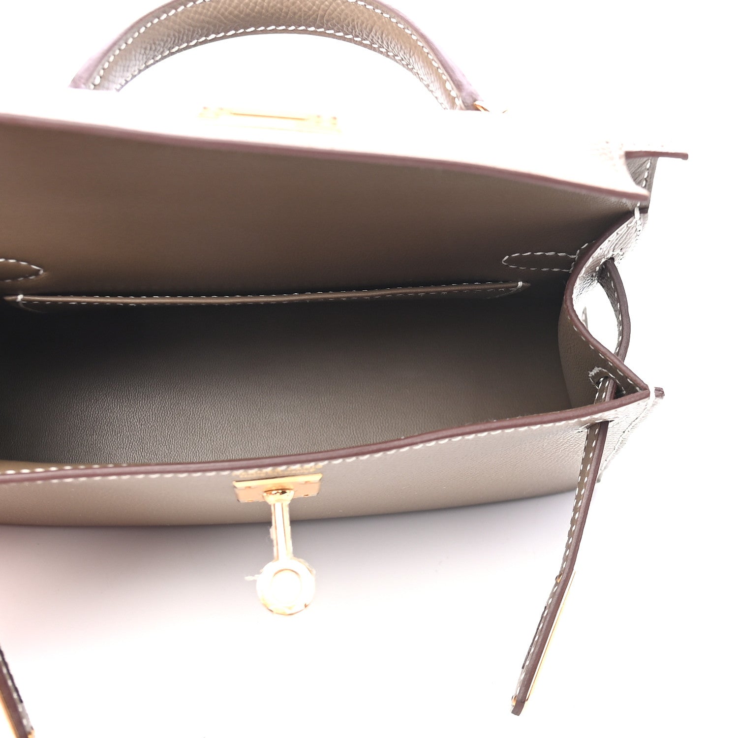 Hermes Epsom Mini Kelly Sellier 20 Etoupe 5 of 9
