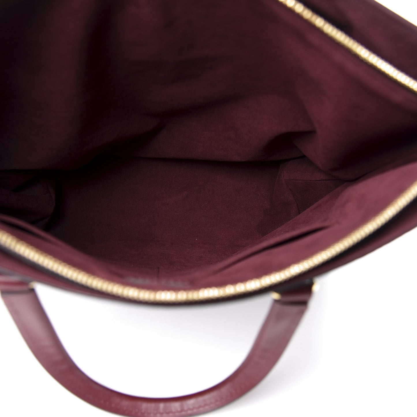 Monogram Flower Zipped Tote MM Bordeaux