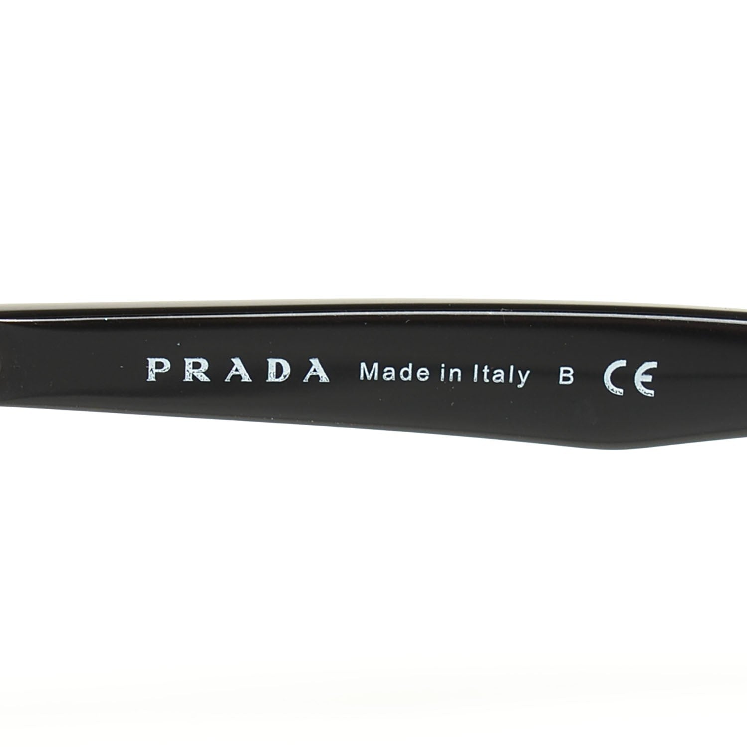 Prada Crystal Cat Eye Sunglasses SPR 04P Black Havana 4 of 6