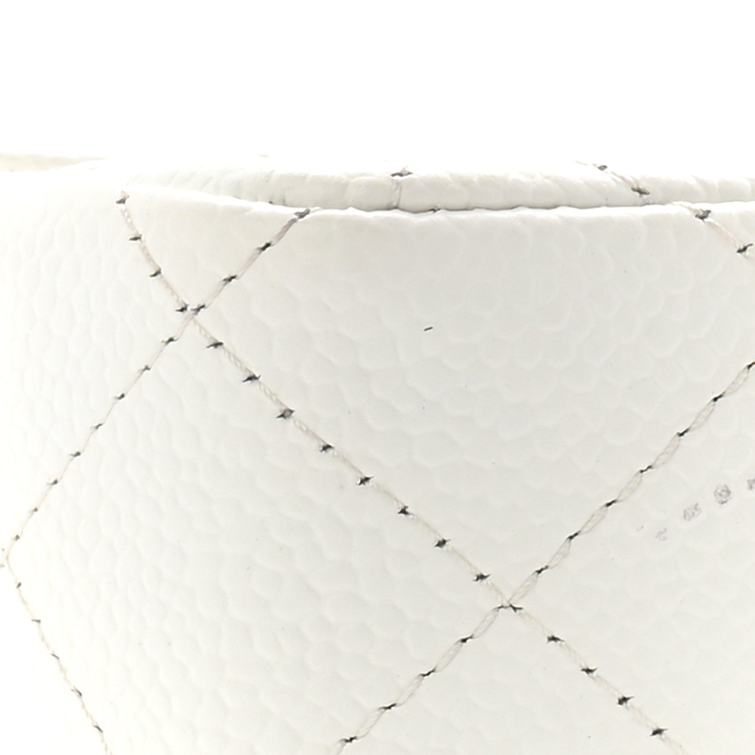 Chanel Caviar Quilted East West Flap Bijoux Chain White 8 of 11