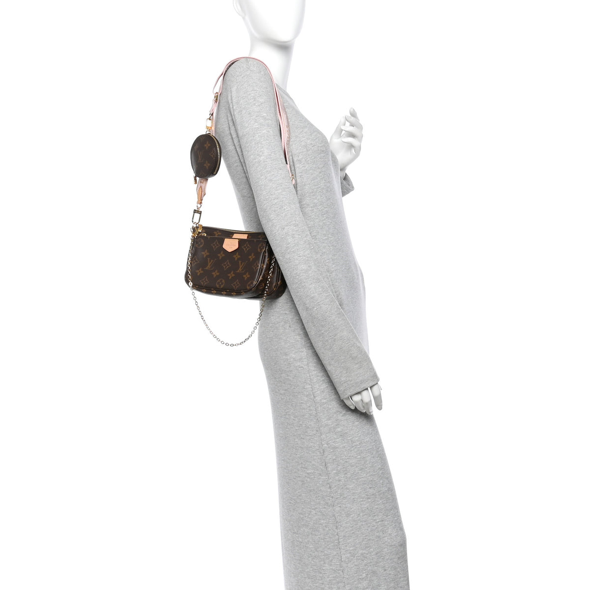 Monogram Multi Pochette Accessories Rose Clair