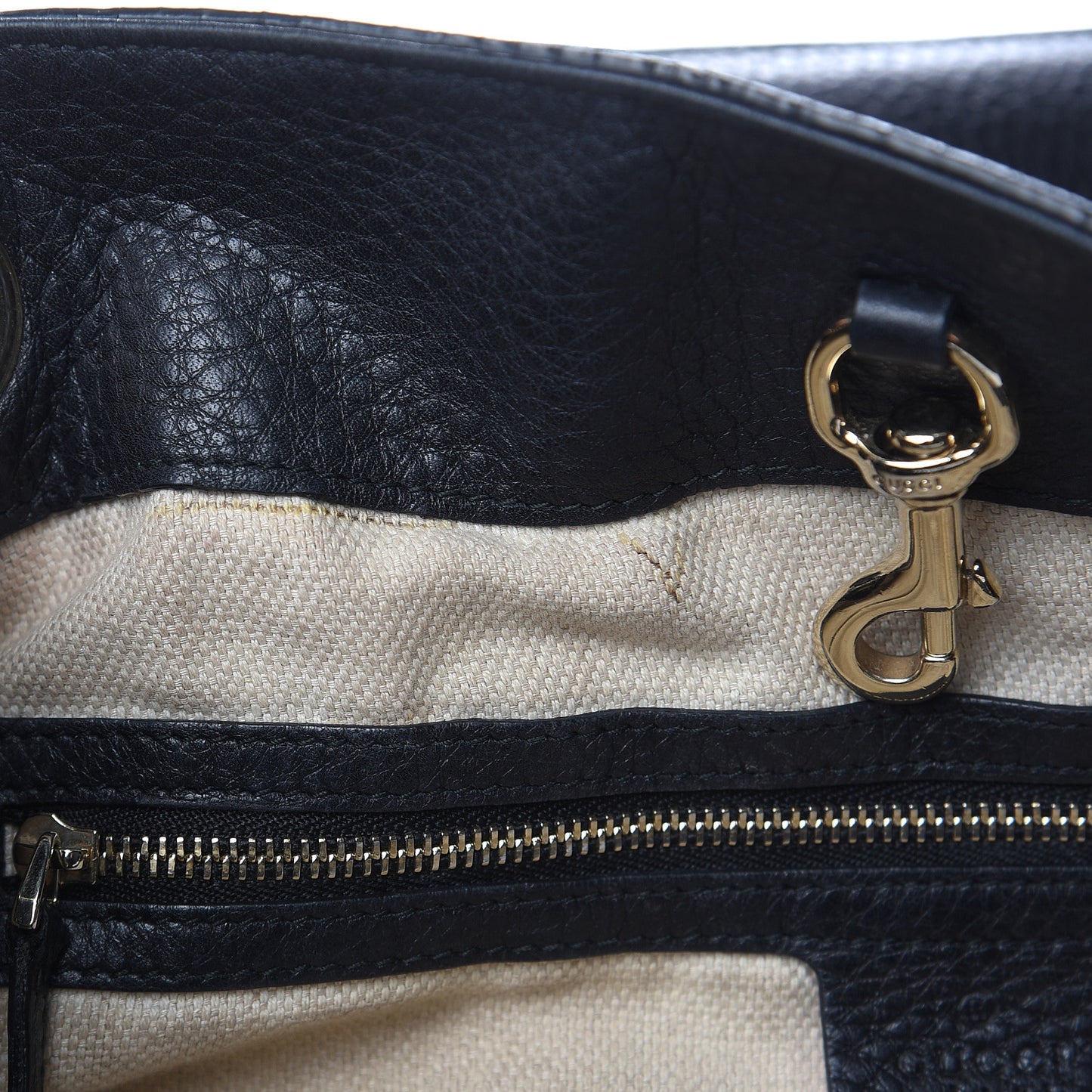 Pebbled Calfskin Medium Soho Chain Shoulder Bag Black