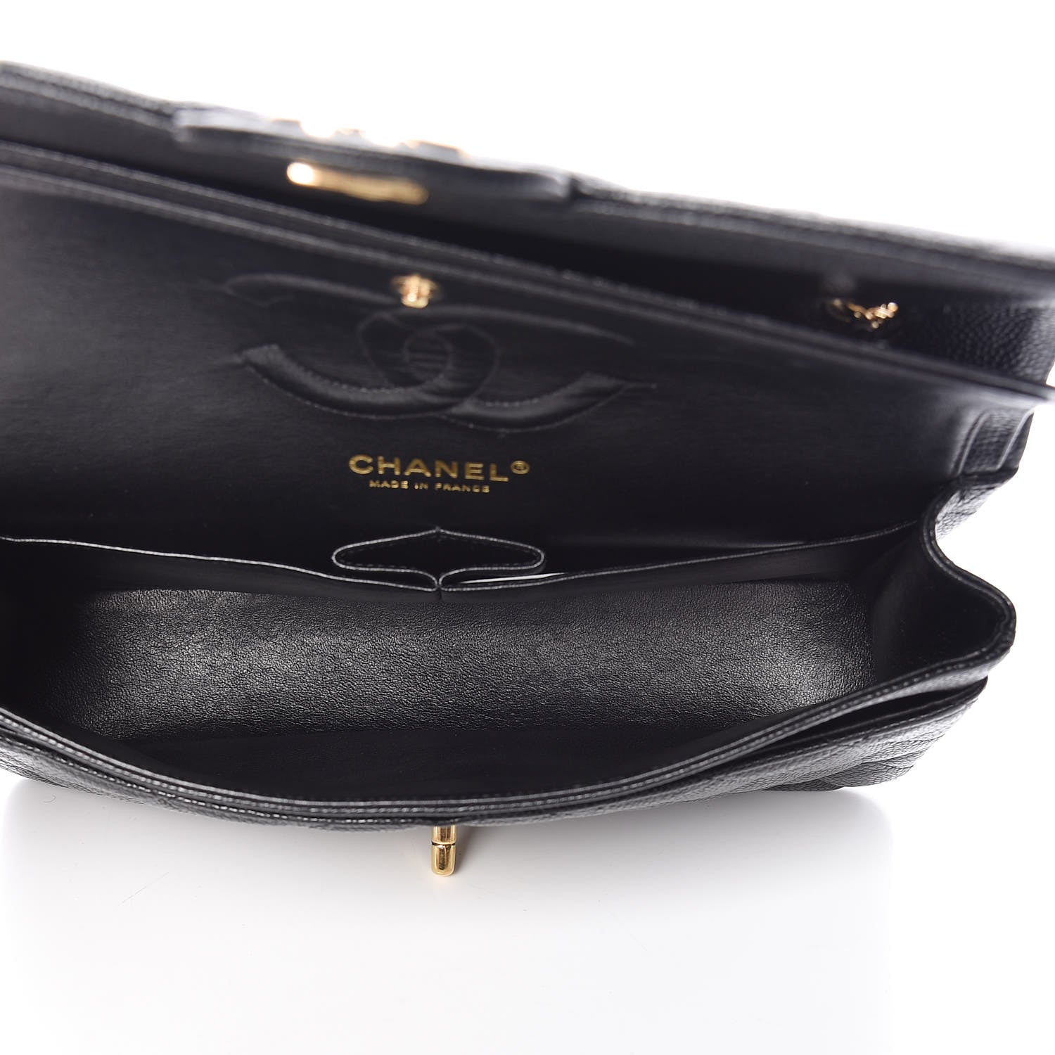 Chanel Caviar Quilted Medium Double Flap Black 5 of 10