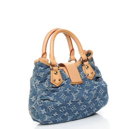 Louis Vuitton Monogram Denim Pleaty Blue 3 of 8