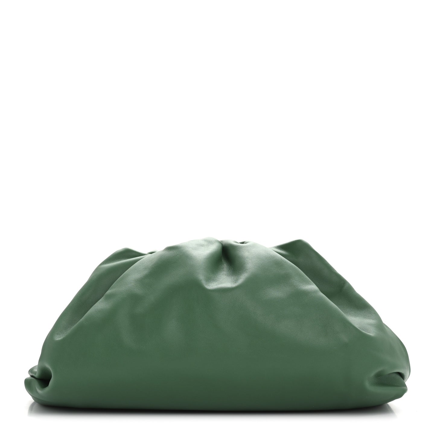Smooth Butter Calf The Pouch Oversized Clutch Racing Green