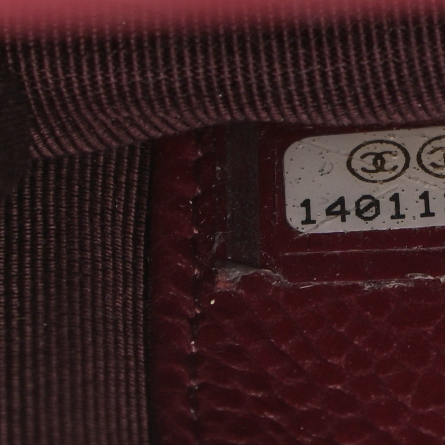 Chanel Caviar Quilted Wallet on Chain WOC Burgundy 8 of 12