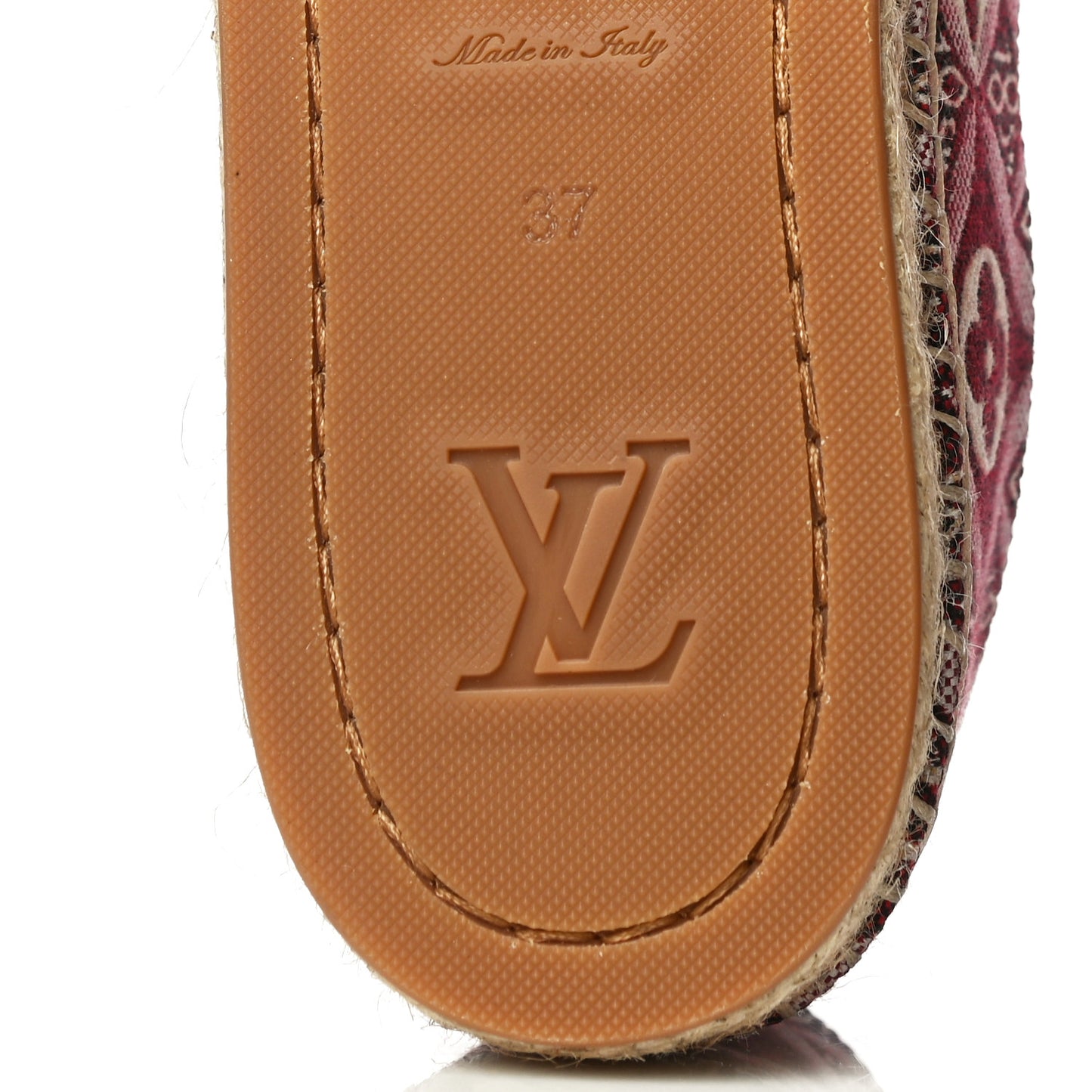 Jacquard Since 1854 Starboard Espadrille Flats 37 Bordeaux