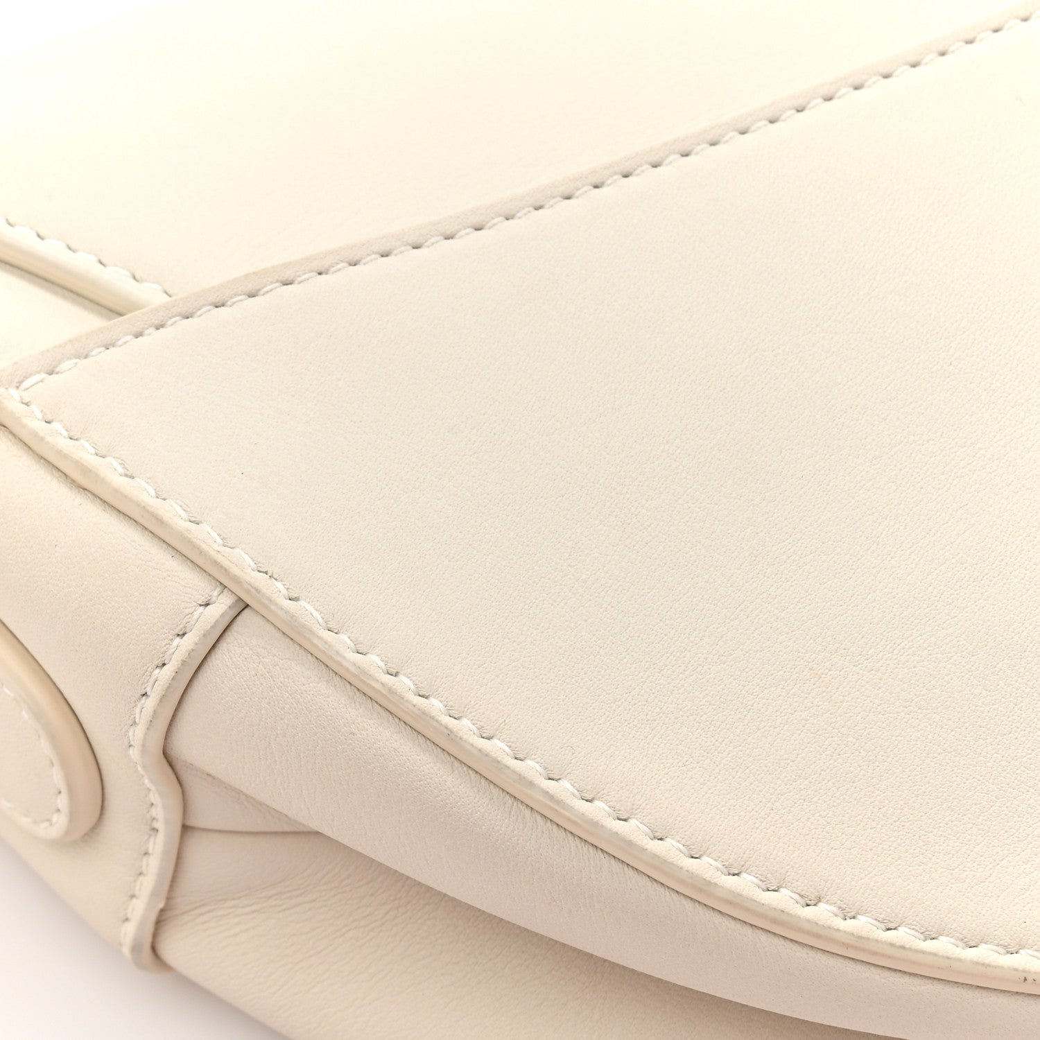 Christian Dior Ultra Matte Calfskin Saddle Bag Off White 11 of 14