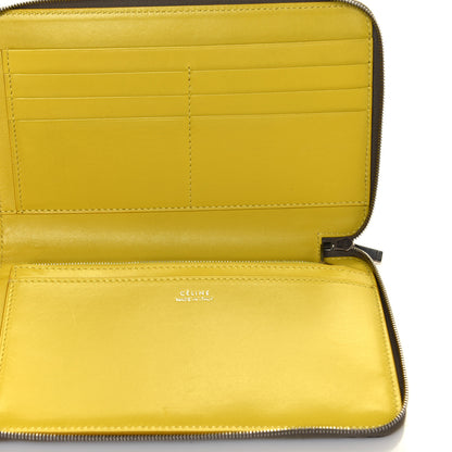 Celine Drummed Calfskin Zip Around Multifunction Wallet Souris 4 of 4