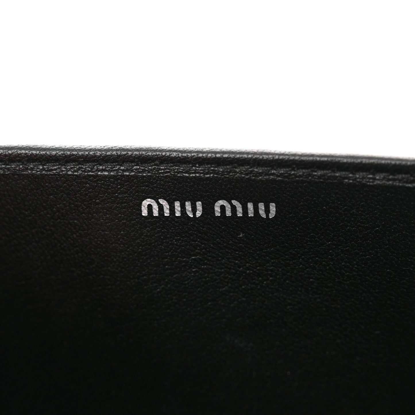 Nappa Matelasse Crystal Chain Wallet On Chain Black
