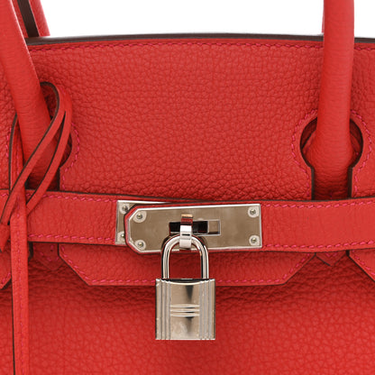 Hermes Togo Birkin 30 Rouge Casaque 8 of 12