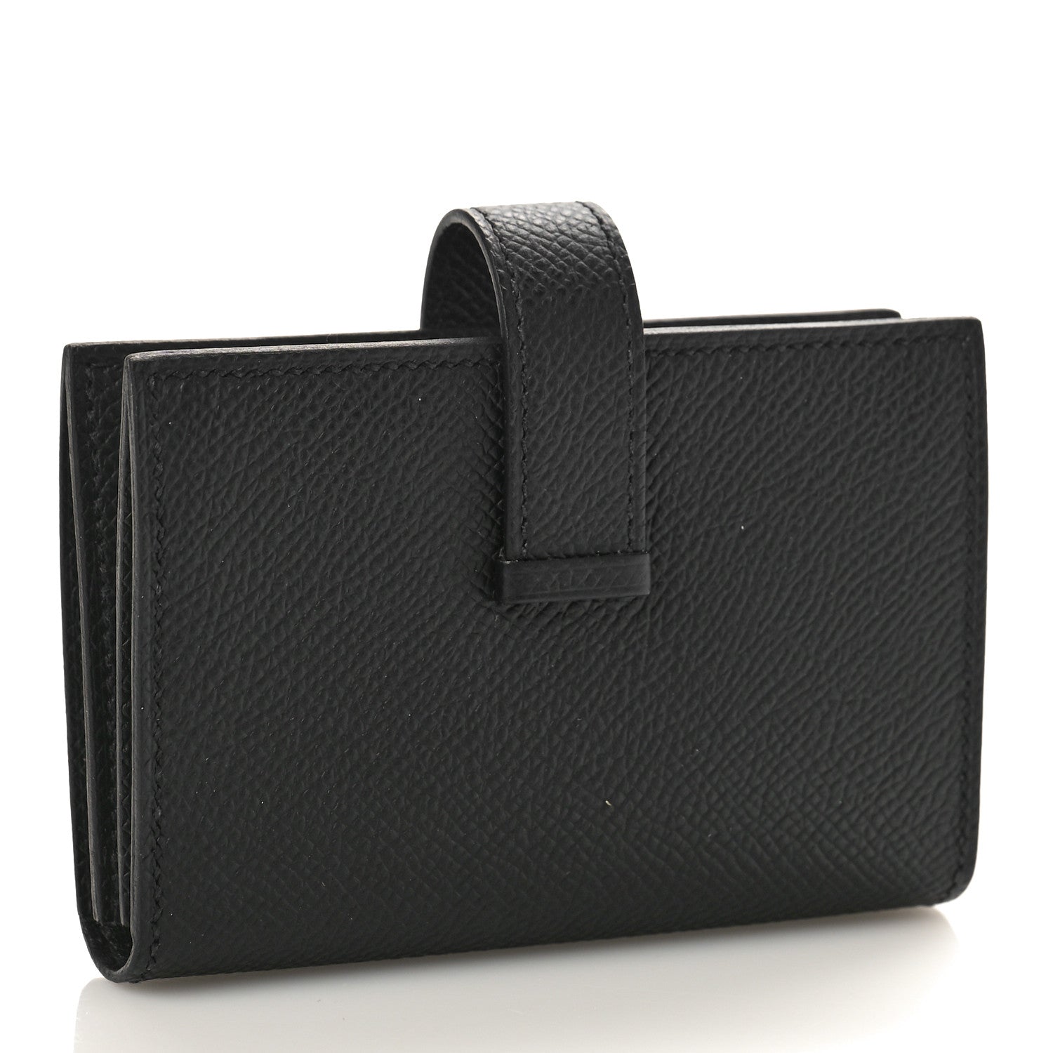 Hermes Epsom Monochrome Bearn Card Holder Wallet Black 3 of 8
