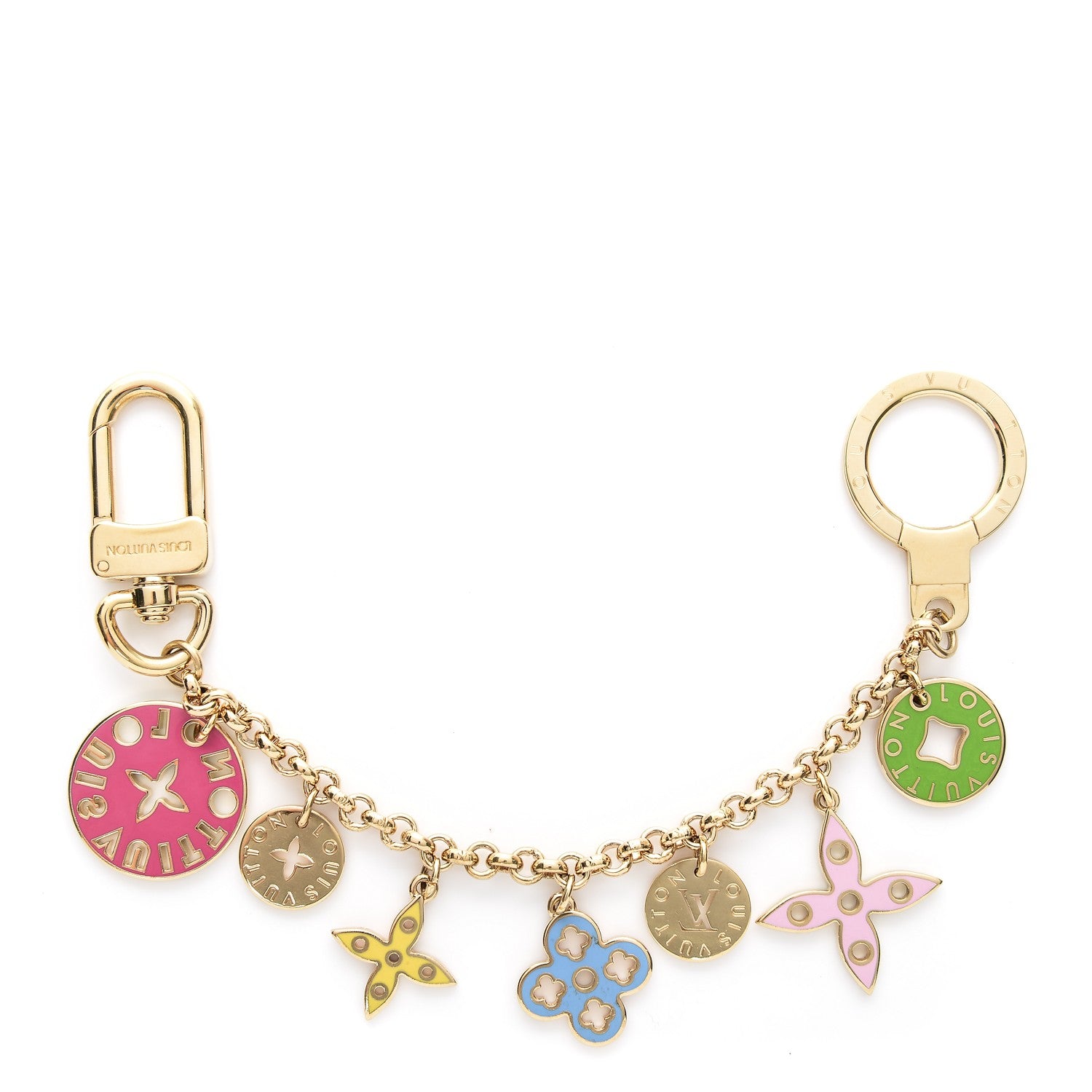 Louis Vuitton Enamel Looping Key Chain Bag Charm Multicolor 1 of 3