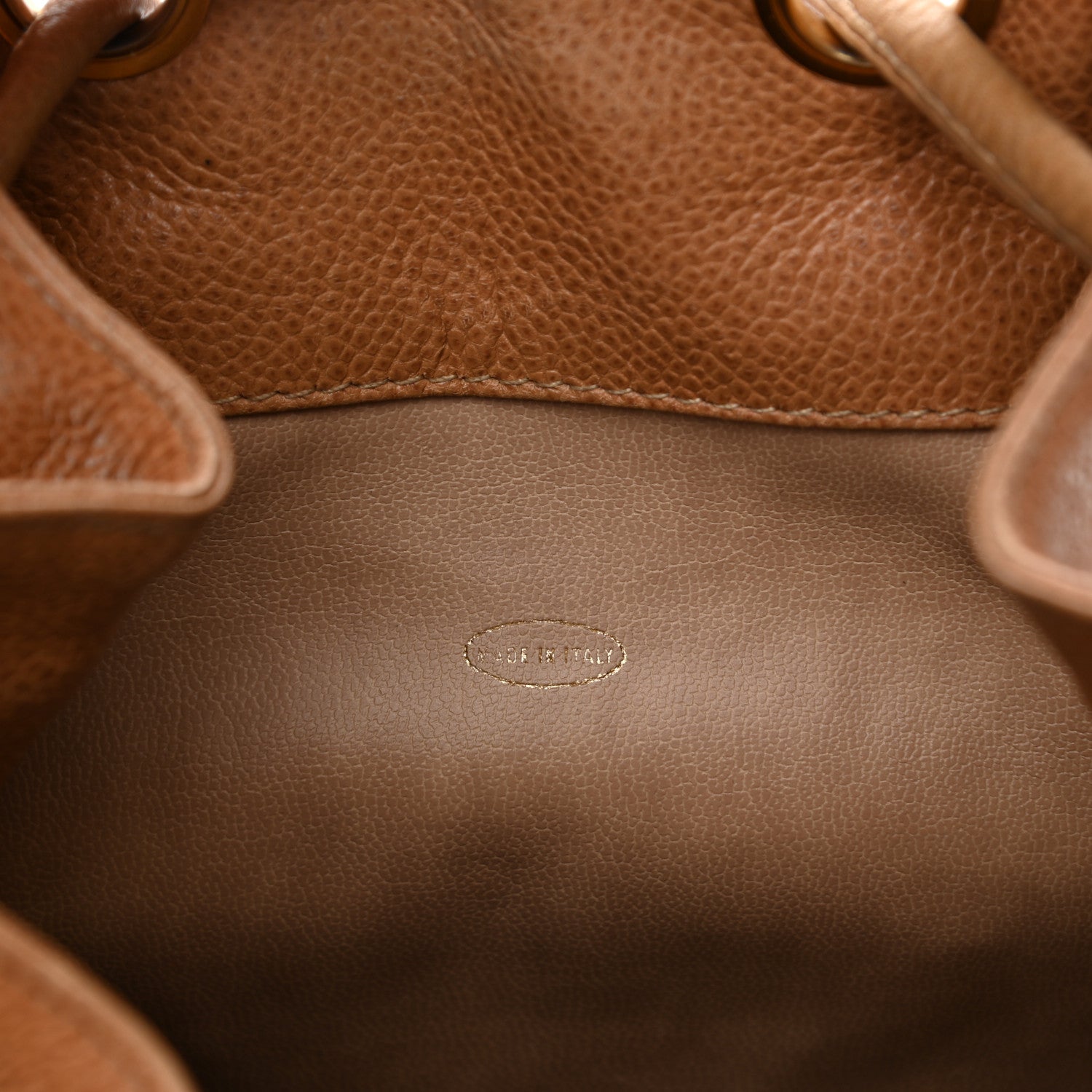 Chanel Caviar Drawstring Backpack Beige 8 of 17