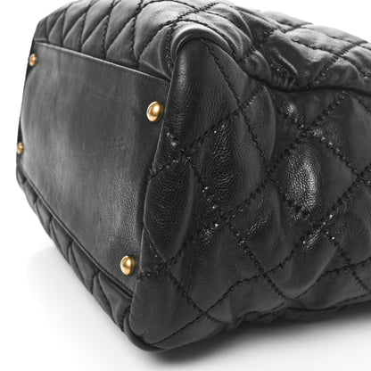 Chanel Calfskin Quilted Large Retro Chain Tote Black 10 of 10