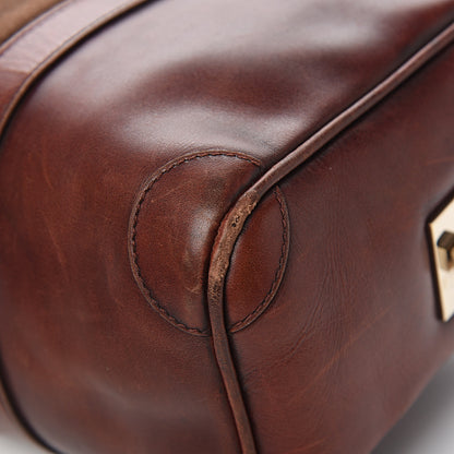 Gucci Calfskin Vintage Web Boston Brown 11 of 12