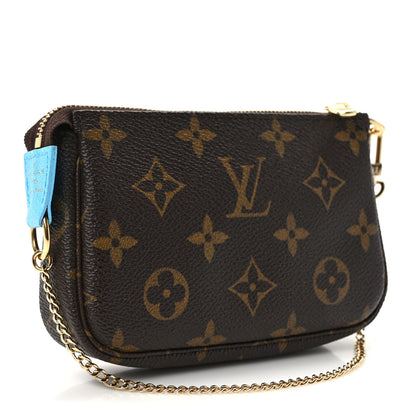 Louis Vuitton Monogram 2022 Christmas Animation Toyko Mini Pochette Accessories Blue 3 of 7