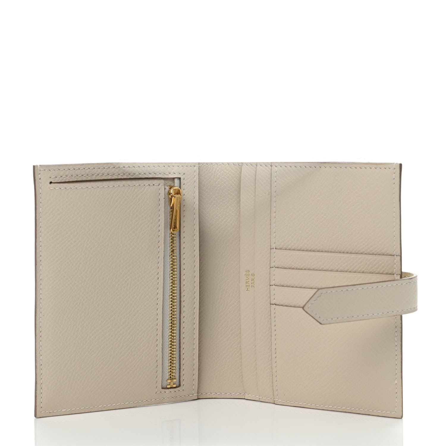 Hermes Epsom Bearn Compact Wallet Craie 4 of 5
