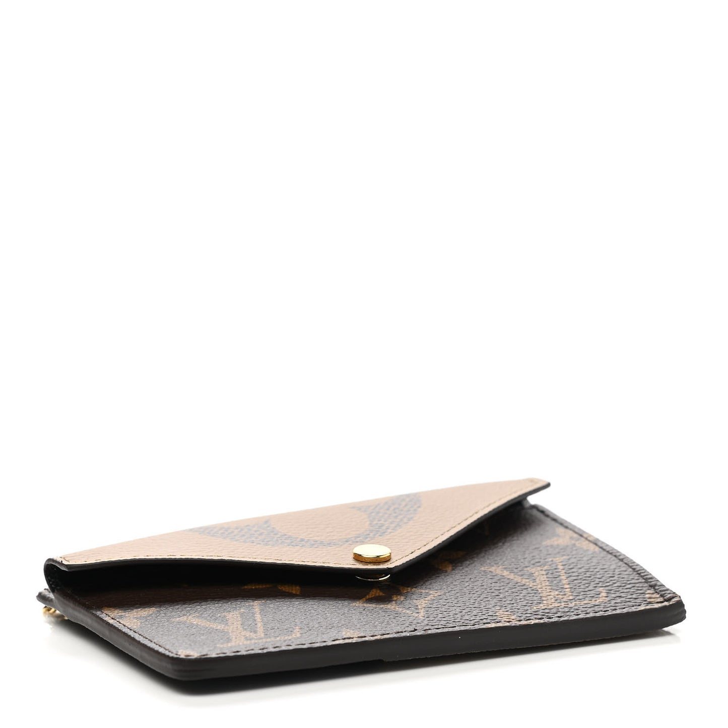 Reverse Monogram Recto Verso Card Holder Brown