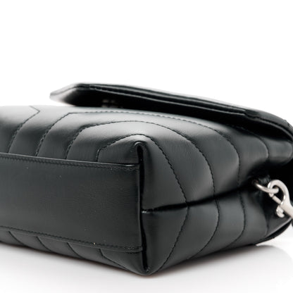 Saint Laurent Calfskin Y Quilted Monogram Toy Loulou Crossbody Bag Black 11 of 11