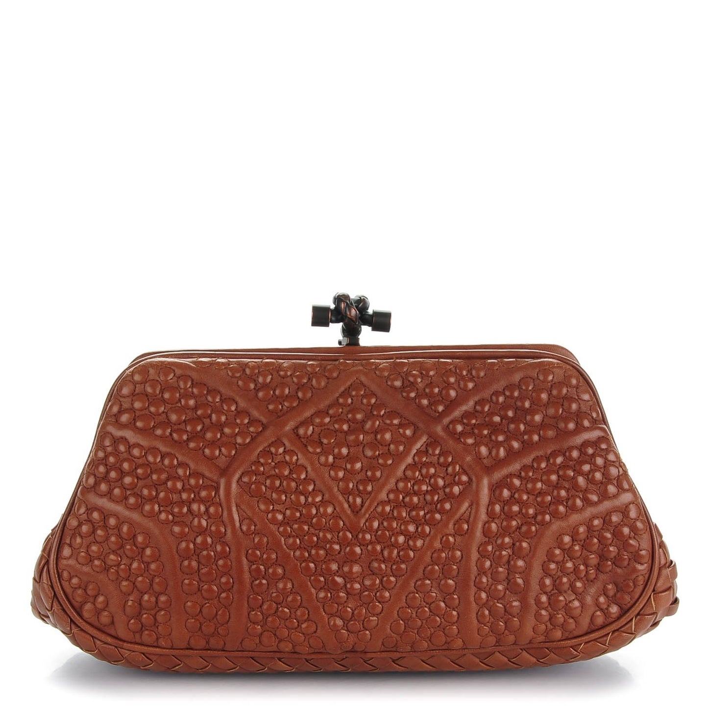 Nappa San Marco Knot Clutch Tea