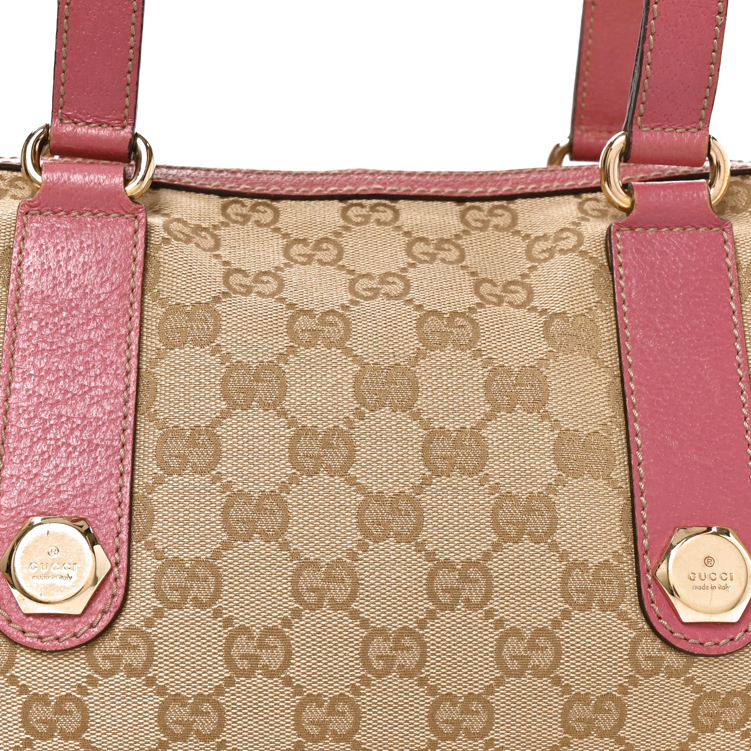 Gucci Monogram Small Charmy Boston Pink 7 of 9