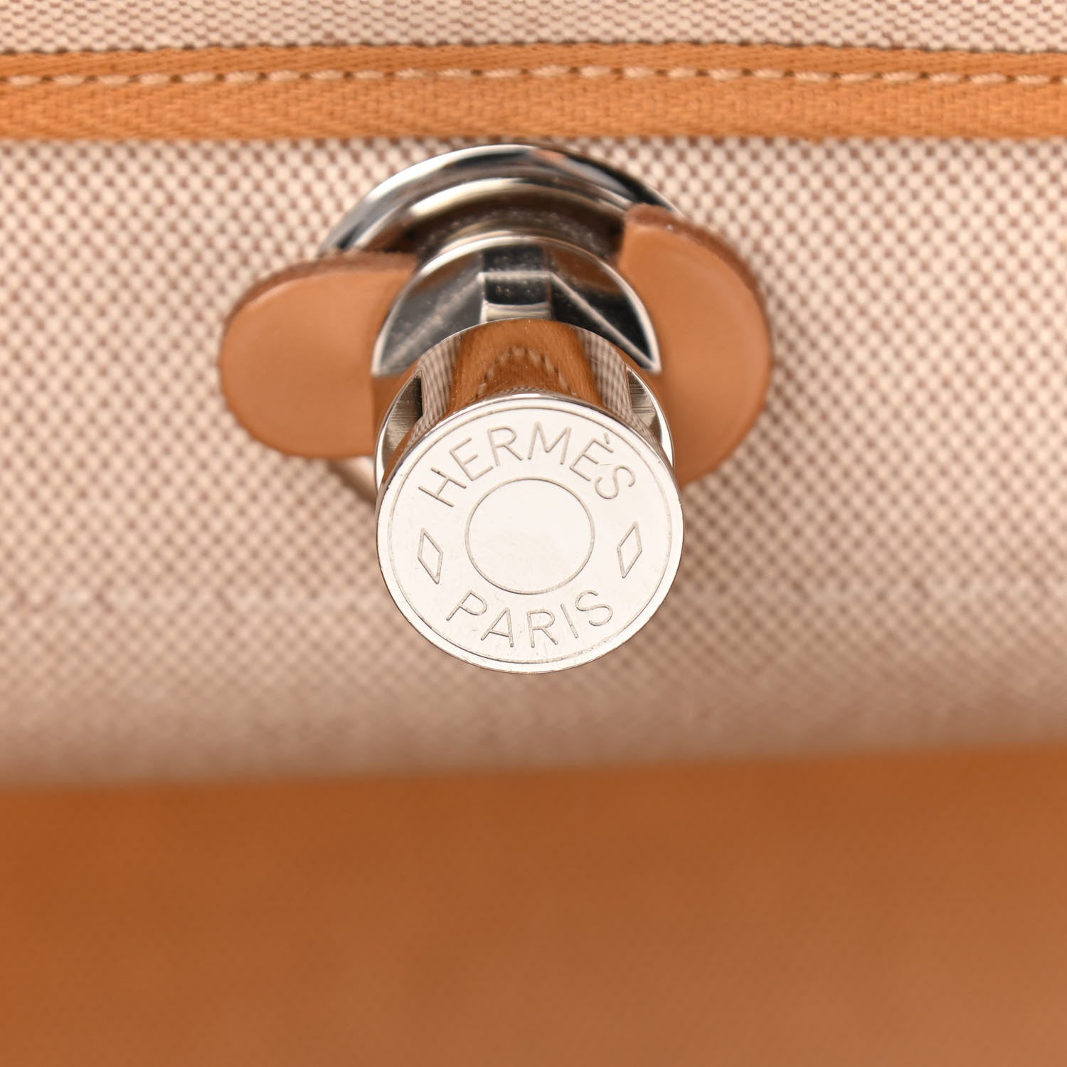 Hermes Vache Hunter Toile H Brides de Gala Herbag Zip Retourne 31 PM Natural 8 of 13