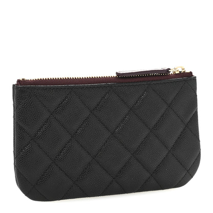 Chanel Caviar Quilted Small Cosmetic Case Black 3 of 8