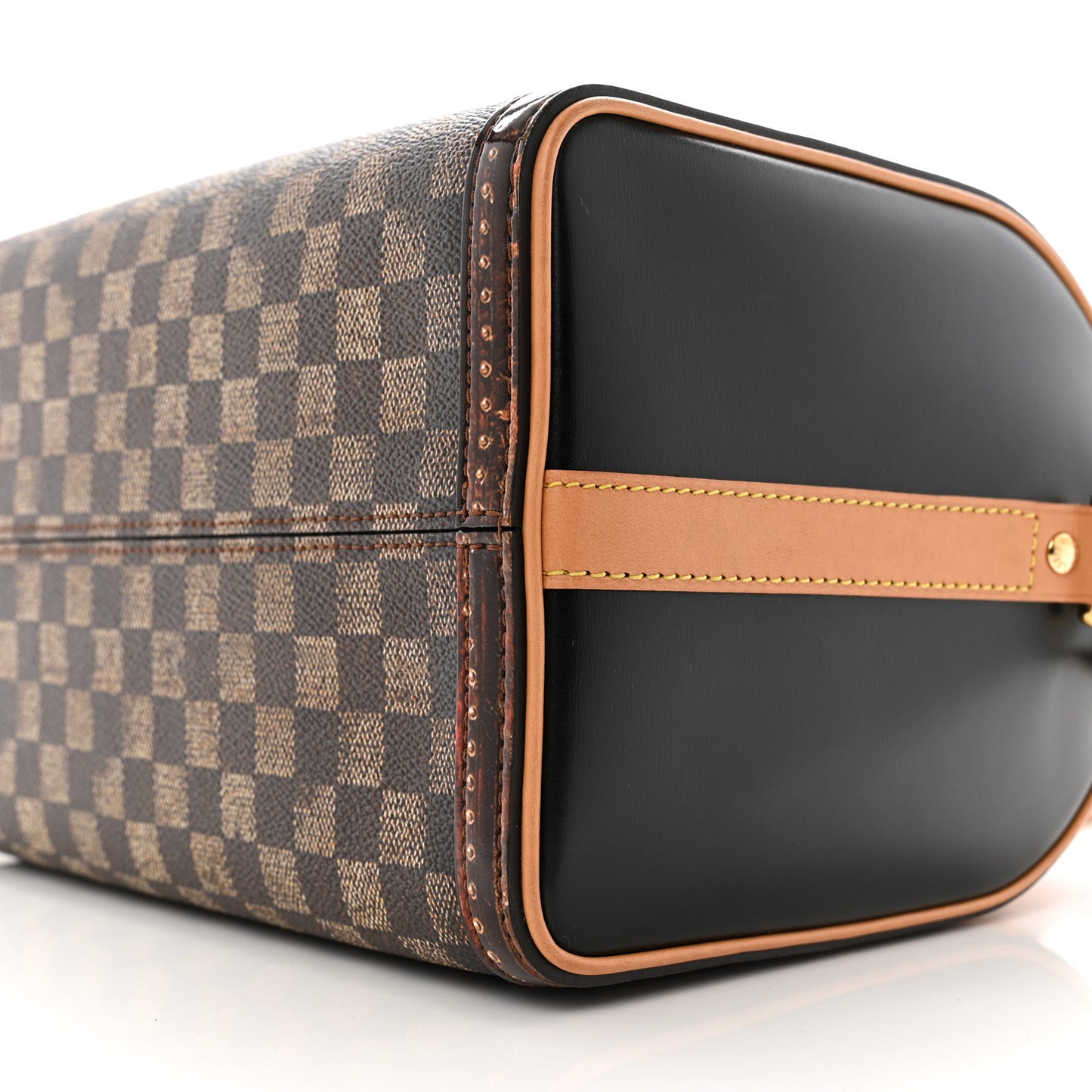 Transformed Damier Ebene Time Trunk Speedy Bandouliere 25 Black