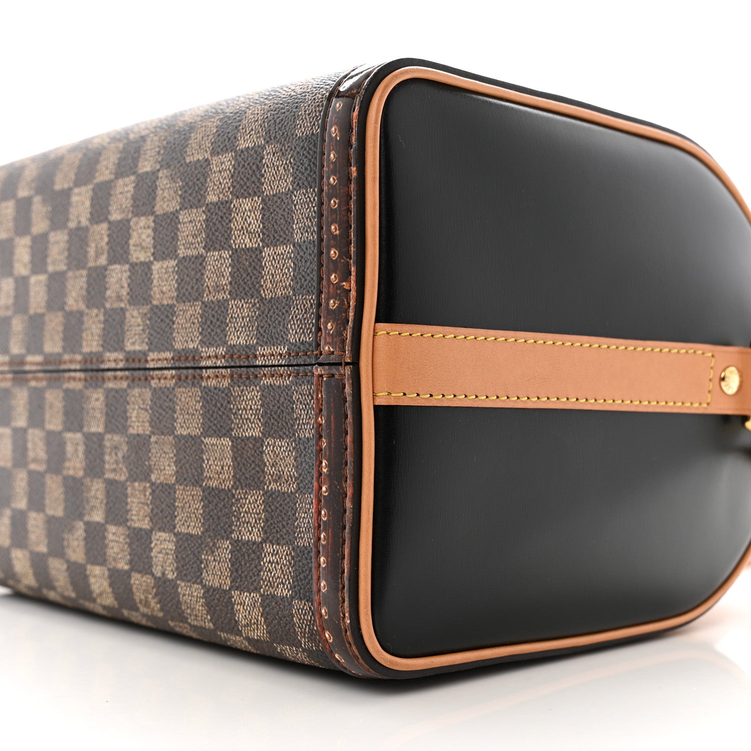 Louis Vuitton Transformed Damier Ebene Time Trunk Speedy Bandouliere 25 Black 9 of 14