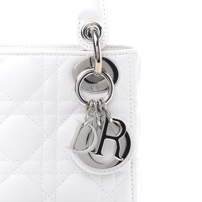 Christian Dior Lambskin Cannage Mini Lady Dior White 11 of 13