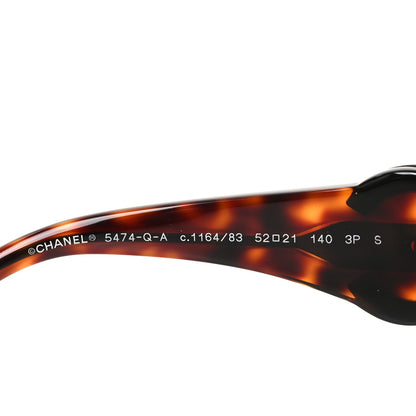 Chanel Acetate Calfskin Polarized Square Sunglasses 5474-Q-A Tortoise 5 of 7