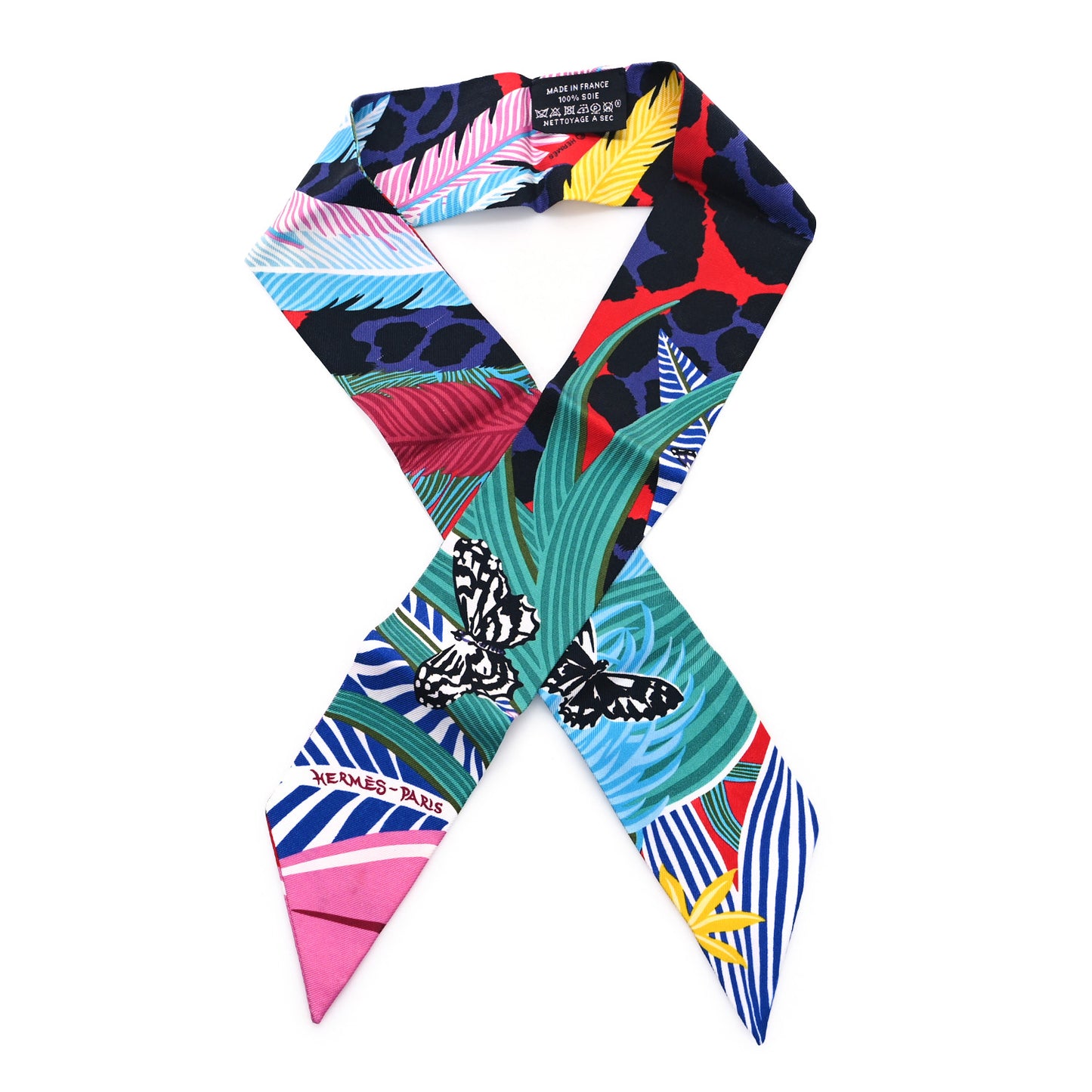 Silk Jaguar Quetzal Twilly Vert Rouge Rose