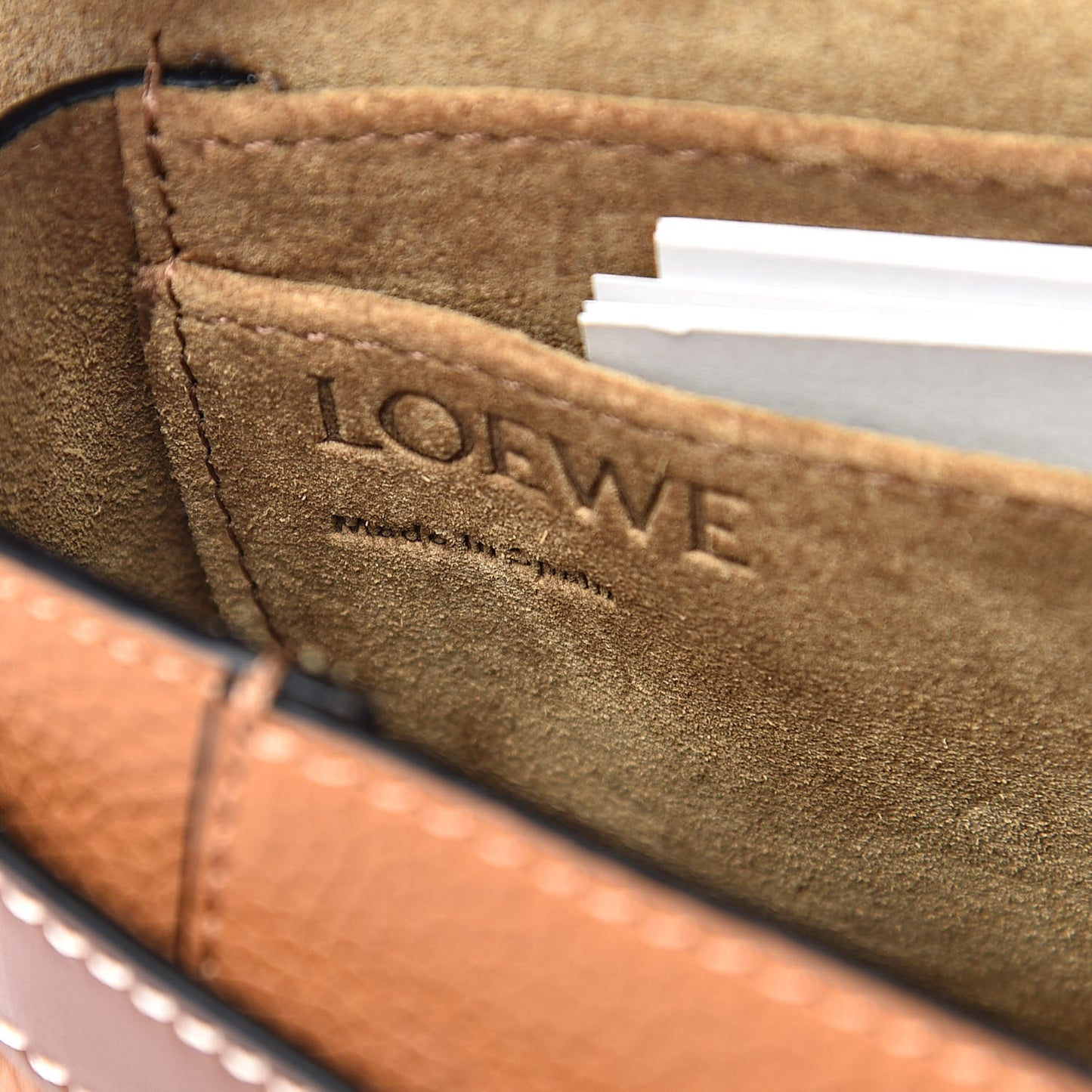 Grained Calfskin Mini Gate Crossbody Bag Caramel Pecan