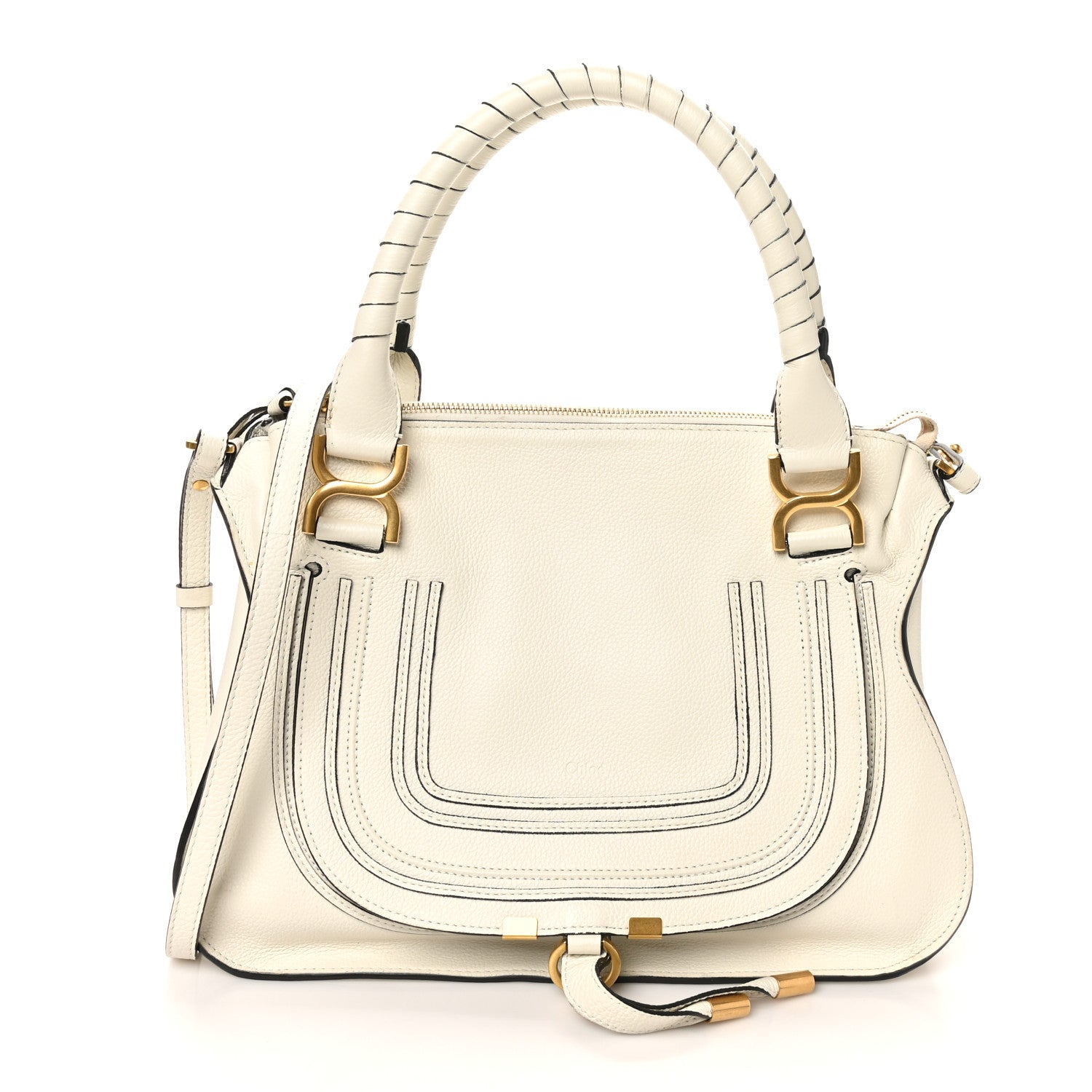 Chloe Calfskin Medium Marcie Satchel White 1 of 9
