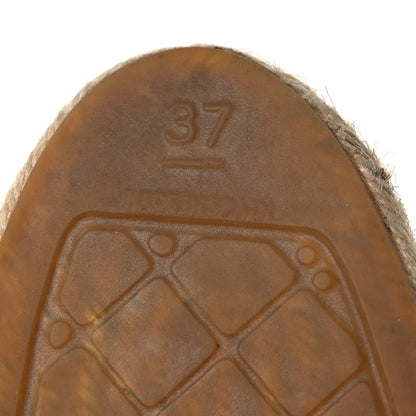 Chanel Lambskin CC Espadrilles 37 Beige Black 8 of 15