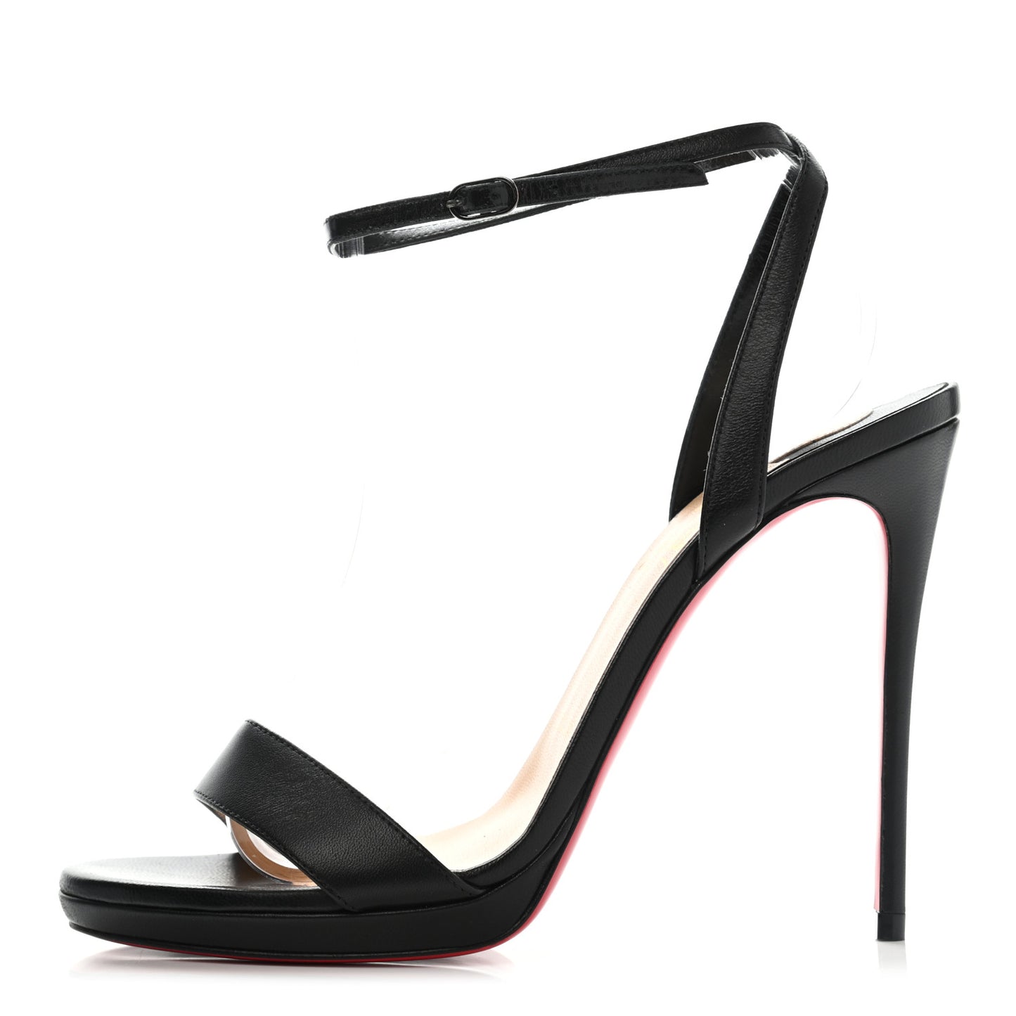 Nappa Loubi Queen 100 Sandals 38 Black