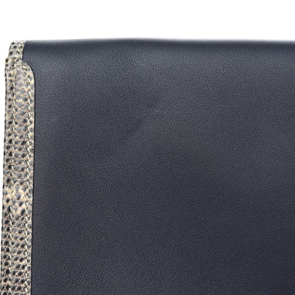 Hermes Swift Lizard Jige Elan Touch 29 Clutch Bleu Nuit Ombre 8 of 10