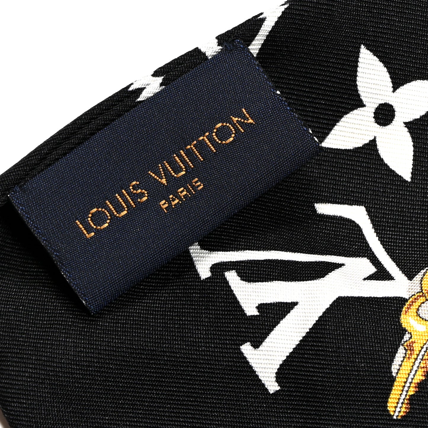Silk Monogram Confidential Bandeau Black
