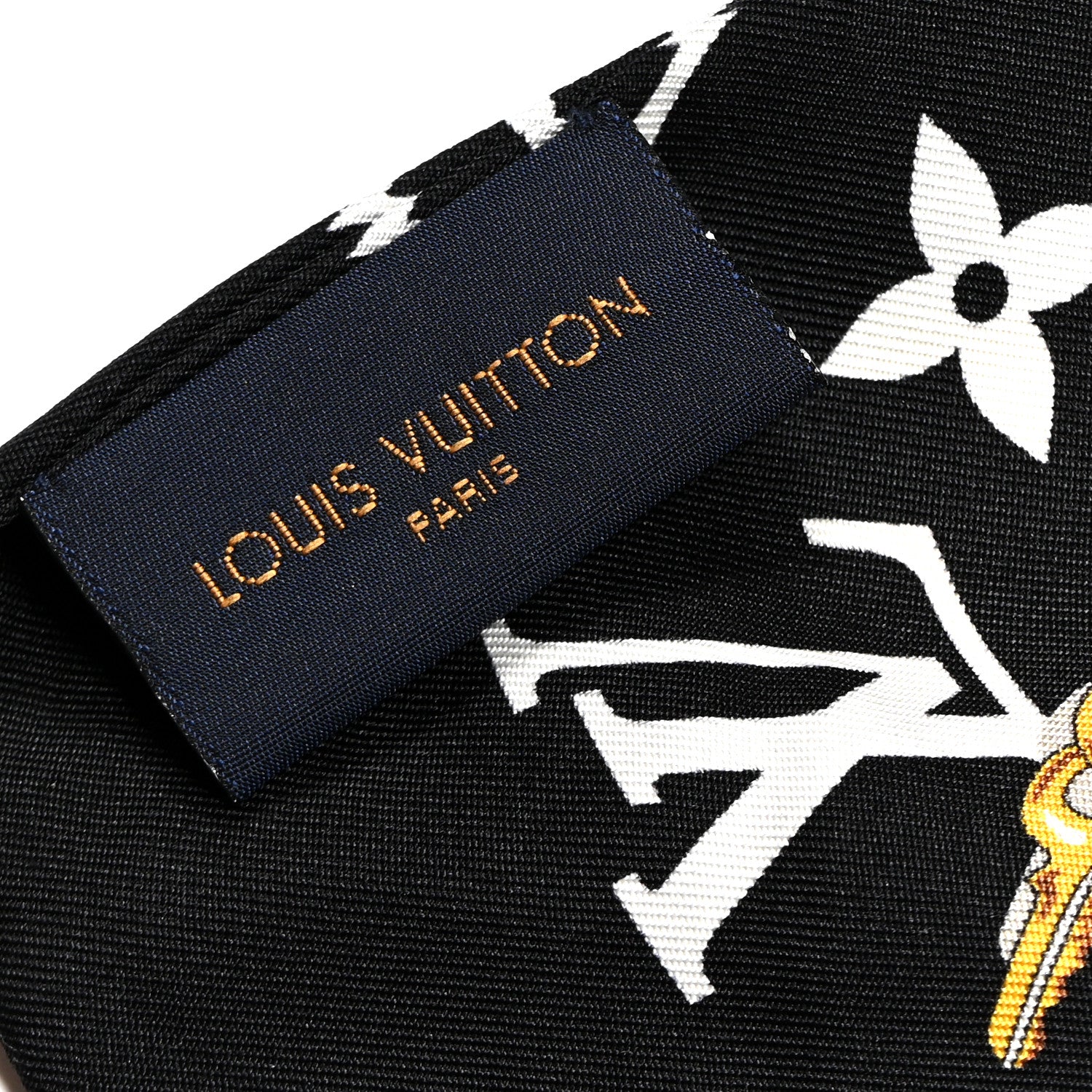 Louis Vuitton Silk Monogram Confidential Bandeau Black 3 of 5
