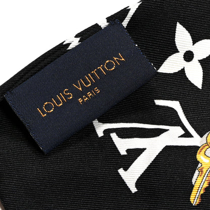 Louis Vuitton Silk Monogram Confidential Bandeau Black 3 of 5