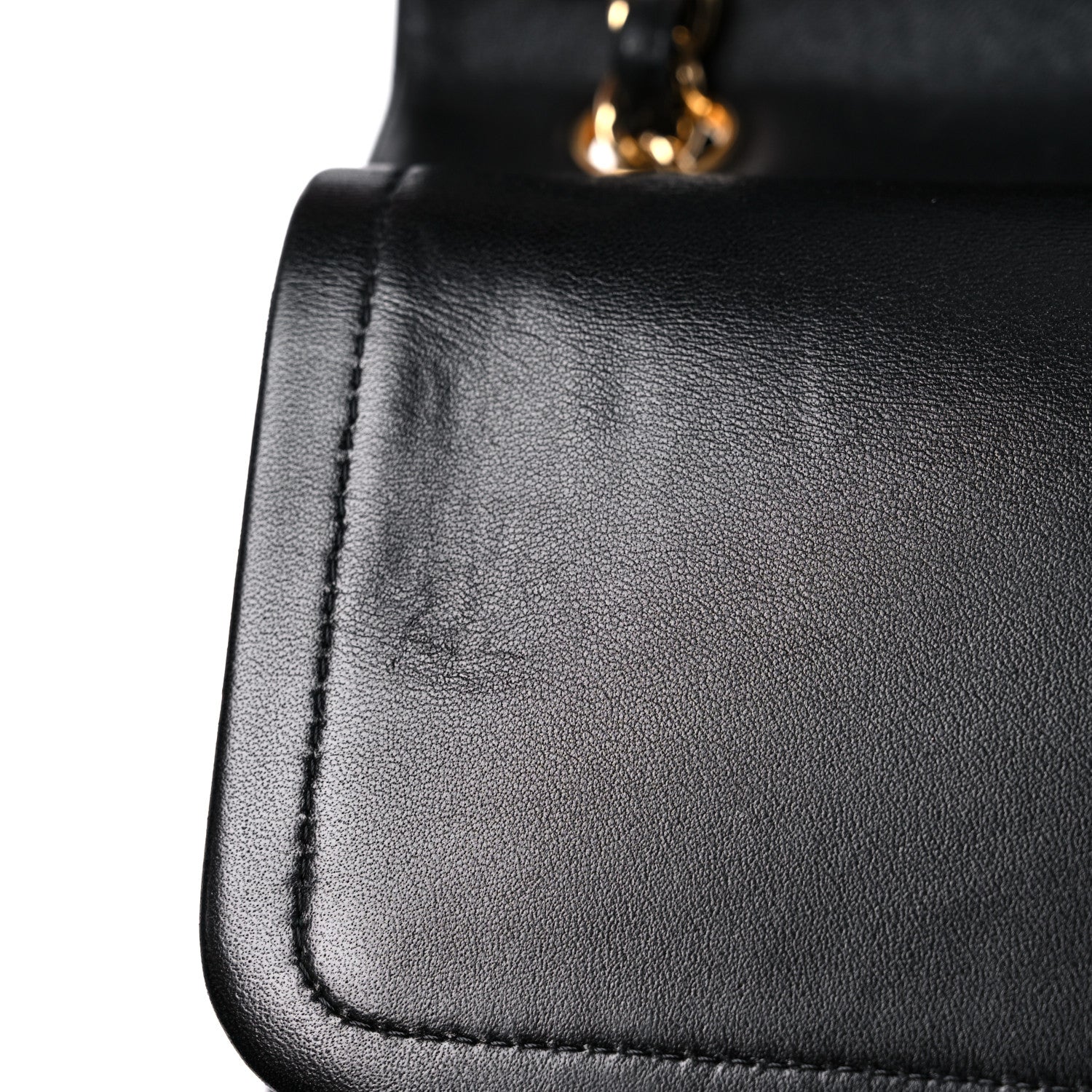 Chanel Lambskin Quilted Jumbo Double Flap Black 14 of 16