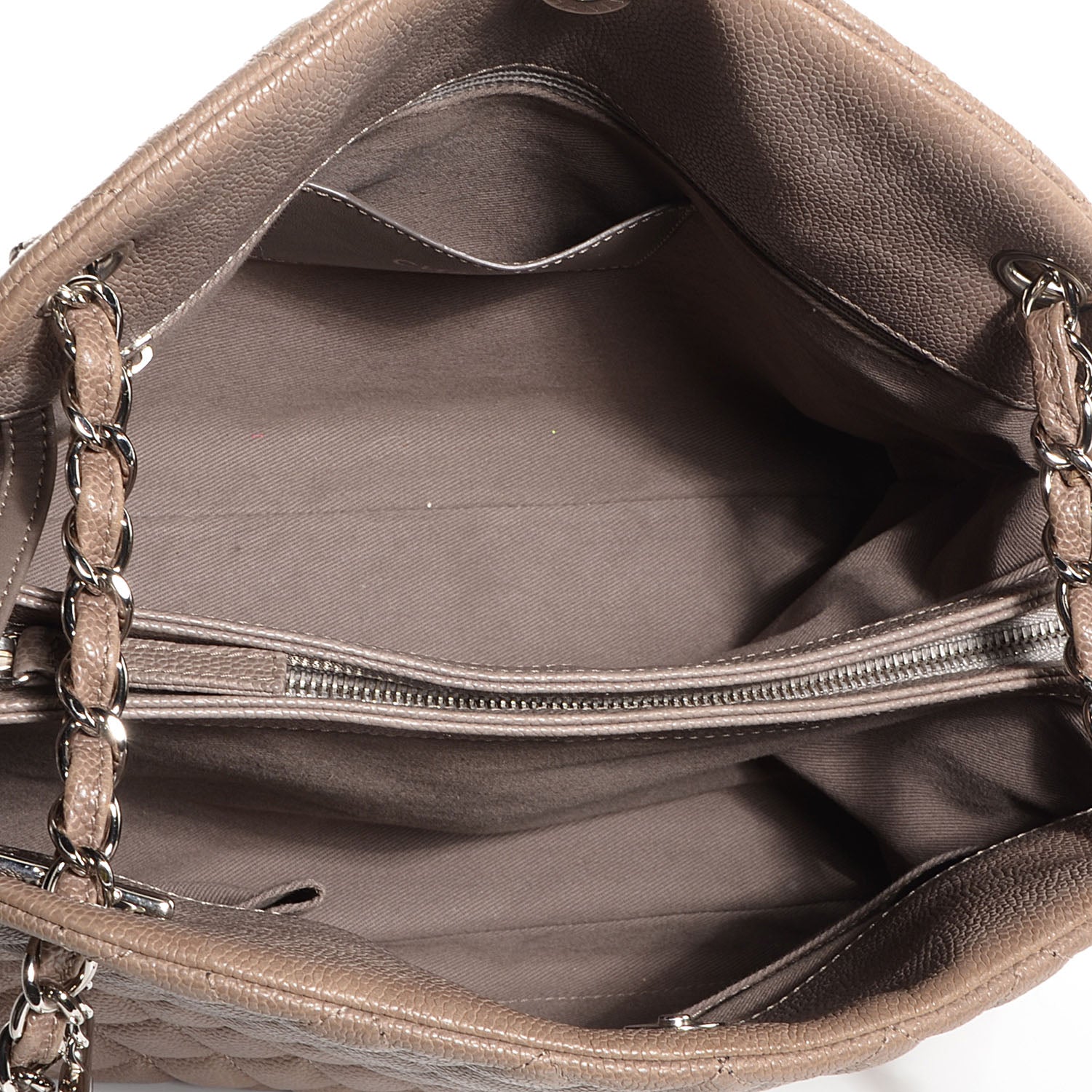 Chanel Caviar Quilted Large Just Mademoiselle Bowling Bag Grey 5 of 7