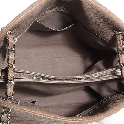 Chanel Caviar Quilted Large Just Mademoiselle Bowling Bag Grey 5 of 7