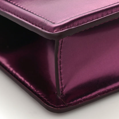 Dolce & Gabbana Metallic Nappa Small Devotion Top Handle Bag Purple 8 of 11
