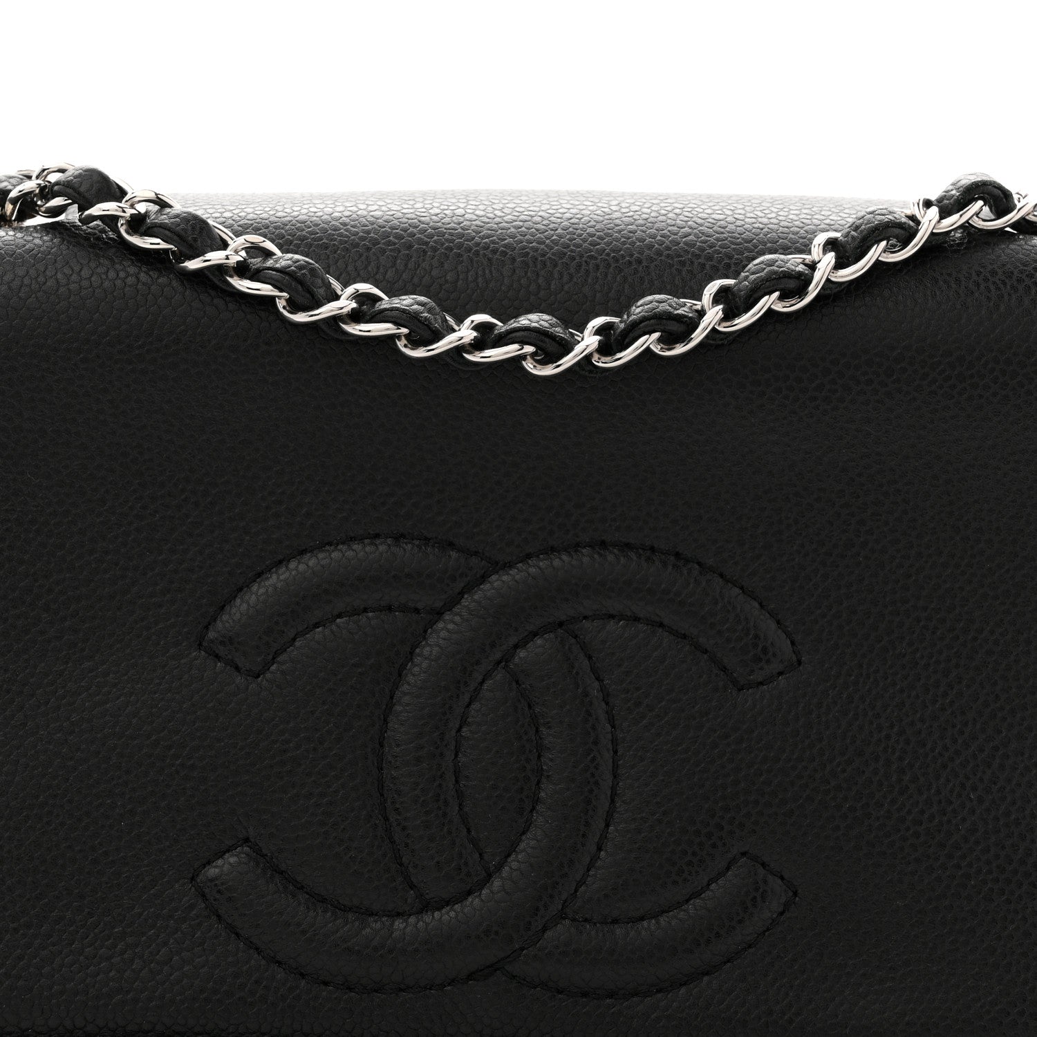 Chanel Caviar Medium Timeless CC Flap Black 8 of 10