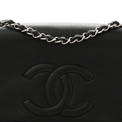 Chanel Caviar Medium Timeless CC Flap Black 8 of 10