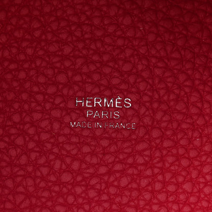 Hermes Taurillon Clemence Monochrome Picotin Lock 18 PM Rose Mexico 6 of 9