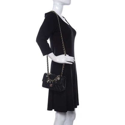 Chanel Lambskin Quilted Mini Coco Charms Rectangular Flap Black 2 of 11