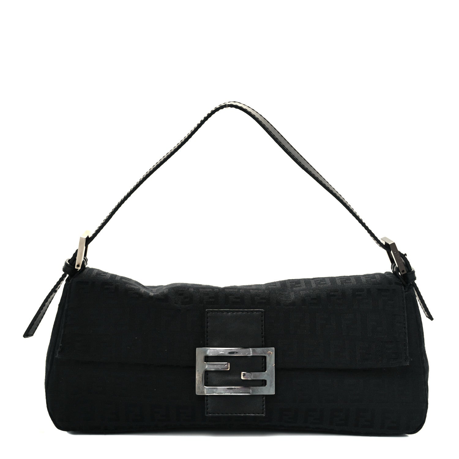 Fendi Zucchino Baguette Black 1 of 10
